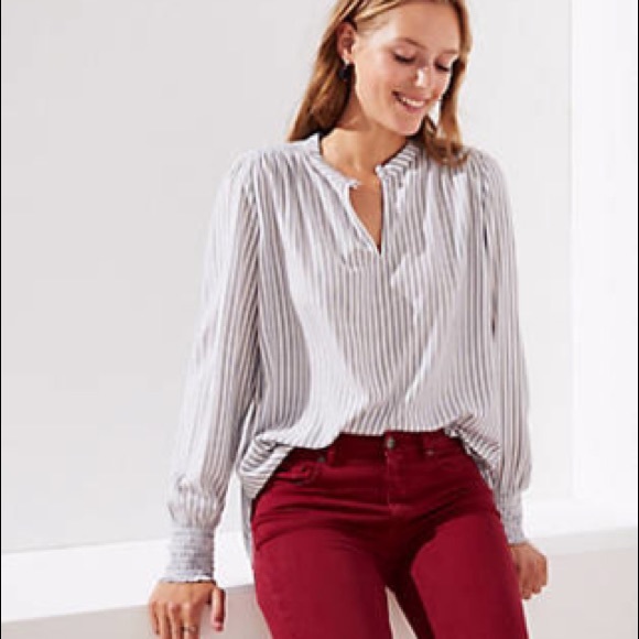 NWT loft stripped blouse - Picture 7 of 7
